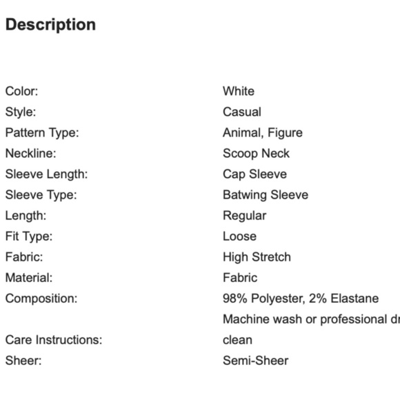 Tee/T-Shirt Size: Large 8/10 (NWOT) - Picture 6 of 6